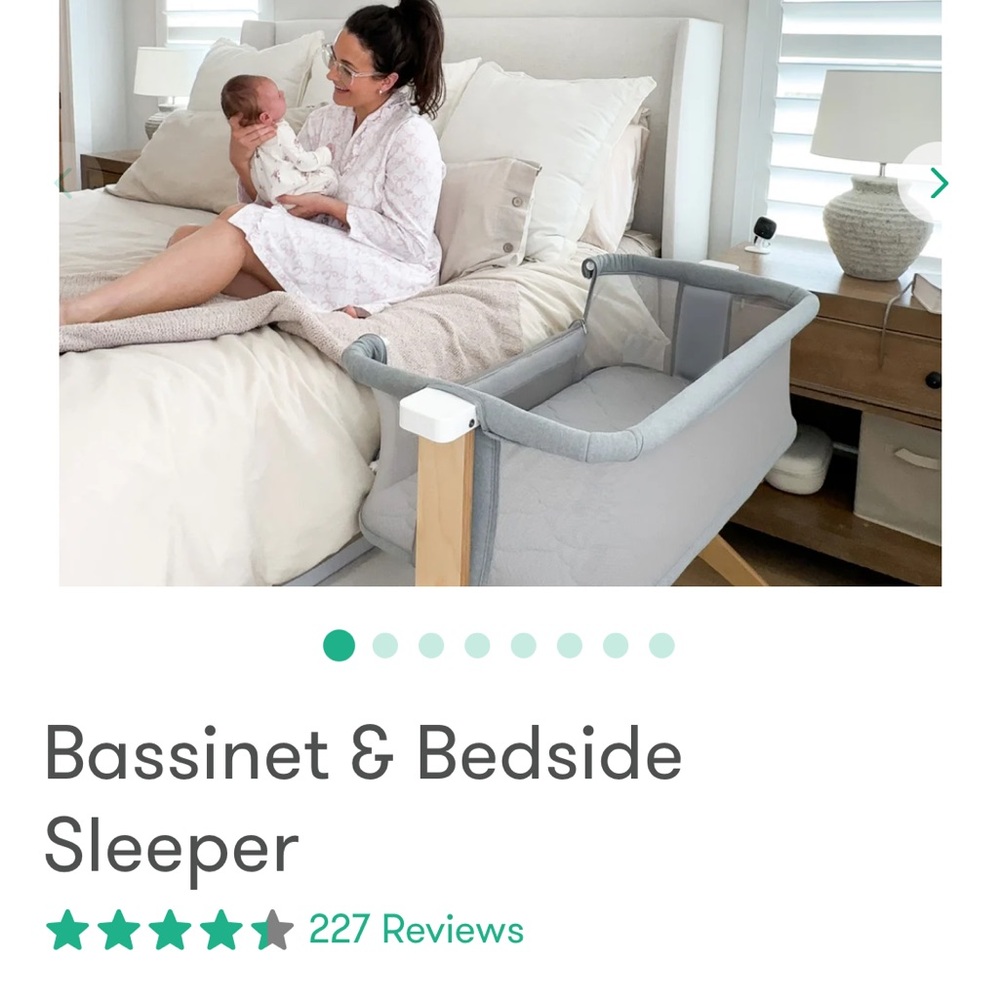 Gray Bassinet & Bedside Sleeper